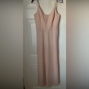 BCBGMaxAzria Dusty Pink Formal Jumpsuit Size M